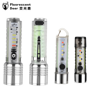 Mini <b>Rechargeable</b> <b>Flashlight</b> High Power Aluminum Alloy Portable Outdoor Camping Light Long Range Bright LED Torch - Product Image 4