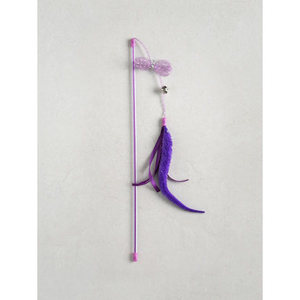 Giocattolo per gatti viola a fascia pelosa - Product Image 1