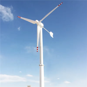 Generador Eólico Horizontal de 10KW CA, Trifásico, 120v 220v 240v, Marca de Fábrica China, con Controlador Híbrido Solar Eólico - Product Image 1