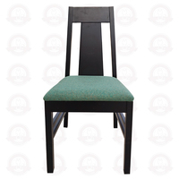 Silla de Comedor Comercial para Restaurante, Estructura de Madera, Asiento de Tela, Silla para Banquetes de Hotel