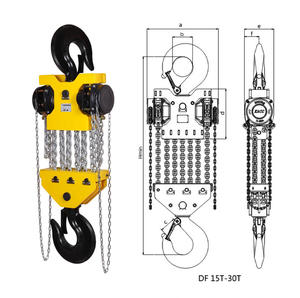 Kerekan blok rantai <span class=keywords><strong>Manual</strong></span> tugas berat kerekan tangan 15T-100T untuk aplikasi pengangkatan <span class=keywords><strong>Manual</strong></span> - Product Image 2