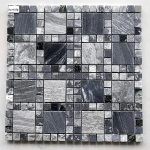 Qualität Wand dekoration Backs plash Mosaik Küchen fliesen Quadrat Marmor Mosaik