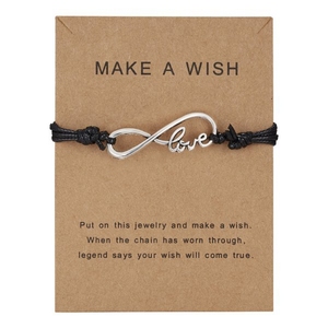 Mode Charme Alliage Amour Coeur <span class=keywords><strong>Feuille</strong></span> Argentée Antic Paume Avaler Hibou Pendentif <span class=keywords><strong>Abeille</strong></span> <span class=keywords><strong>Cire</strong></span> Réglable Cordon Carte De Souhait Bracelet Pour Les Femmes - Product Image 1
