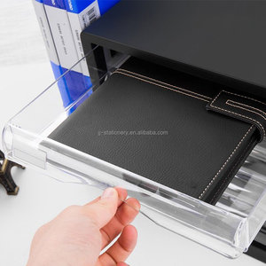 <strong>Stackable</strong> Paper <strong>Trays</strong> Plastic Letter <strong>Tray</strong> <strong>Desk</strong> Organizer Paper Holder Organizer Storage Office <strong>Desk</strong> Accessories - Product Image 5