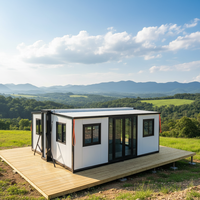 Contenedor Marítimo Modificado de Construcción Rápida, Expandible de 40 y 20 Pies, Casa Móvil de 5 Dormitorios y Edificio de Oficinas en Venta