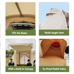 Grande tente gonflable pour <span class=keywords><strong>voiture</strong></span> Tente gonflable portable et imperméable résistante aux UV pour le <span class=keywords><strong>camping</strong></span> familial et les événements en plein air - Product Image 4