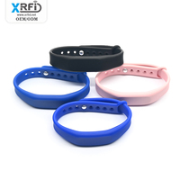 13.56mhz Adjustable Access Control Card NFC Bracelet Event Festival Payment Wristbands Mifare Classic 1K RFID Silicone Wristband