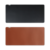 Tapis de bureau en cuir PU de qualité supérieure, multifonctionnel, avec chargeur sans fil Qi 15W, charge rapide pour smartphone, grande taille, efficace