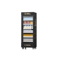 Distributeur automatique intelligent 570L avec vision IA, kiosque libre-service à porte ouverte pour bureau, salle de sport, hall d'hôtel, campus, boutique de snacks et boissons 24h/24