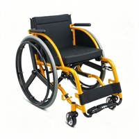 Fauteuil roulant manuel léger pour adultes handicapés, avec absorption des chocs, cadre rigide, pour loisirs et sports actifs, certifié CE ISO.