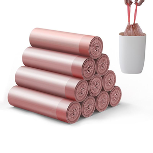 Sacs poubelle automatiques à cordon, en PE recyclable, fermeture facile par nouage, 13-20 gallons, pour poubelle de cuisine sans contact, couches, tampons - Product Image 6