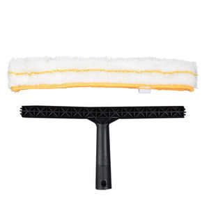 Nettoyeur et grattoir professionnels pour vitres, usage commercial et résidentiel, avec manchon en microfibre réutilisable - Product Image 3