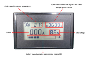 หน้าจอ LCD สมาร์ท BMS สำหรับระบบจัดการแบตเตอรี่ Ant BMS - Product Image 5
