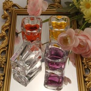 แก้วช็อตน้ำผลไม้2ออนซ์ทรงสี่เหลี่ยมสีชมพูพร้อมโลโก้ออกแบบได้ตามต้องการสำหรับงานแต่งงาน - Product Image 4