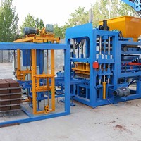 Fabricants de machines automatiques hydrauliques pour la fabrication de briques et de blocs en ciment, béton et cendres volantes QT4-18 Turquie