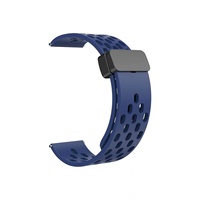 Magnetische siliconen horlogeband met vouwsluiting, compatibel met GT5/Watch6/S4/Redmi 9 Pro, bandbreedte 18-22 mm