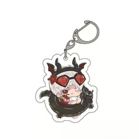 Porte-clés Personnage Q-version Game Love and Deep Space Zayne Sylus Caleb Xavier Rafayel, Pendentif Acrylique Cosplay, Accessoire Cadeau