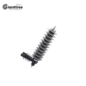 Gianttree Chiết Giang hotselling 24KV điện áp cao trạm <span class=keywords><strong>Class</strong></span> Polymer sét arrester với Bracket 10 Ka sét arrester - Product Image 5
