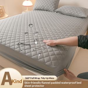 <span class=keywords><strong>Housse</strong></span> <span class=keywords><strong>de</strong></span> protection <span class=keywords><strong>de</strong></span> <span class=keywords><strong>matelas</strong></span> <span class=keywords><strong>matelassée</strong></span> en polyester-coton imperméable <span class=keywords><strong>de</strong></span> qualité supérieure, fabriquée en Chine, exclusive pour l'exportation - Product Image 3