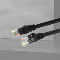 Câble de raccordement Cat6 UTP de haute qualité, 1 m, 500 MHz, en cuivre sans oxygène toronné, gaine LSZH/PVC, certifié ETL, câble lumineux LED