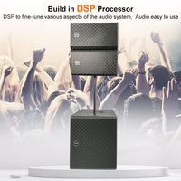 Système Sonore Audio Professionnel Fabricant Prix de Gros Haut-Parleurs Actifs Line Array 10 Pouces et 18 Pouces avec Amplificateur et DSP