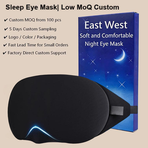 Masque de sommeil fait main avec finition de couture soignée, ajustement ergonomique, stock disponible, directement de l'usine - Product Image 1