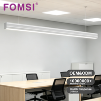 Luminaire linéaire LED FOMSI, suspension en aluminium anti-éblouissement, lampe à grille commerciale pour bureau, luminaire suspendu
