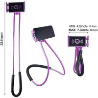 Support Mobile Paresseux Rotation à 360 Degrés, Support de Téléphone Flexible à Col de Cygne pour Téléphone Portable