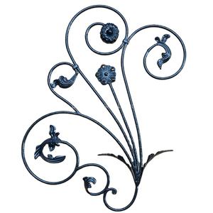 Pabrik Tiongkok pagar gerbang logam <span class=keywords><strong>ornamental</strong></span> besi tempa Rosette untuk dekorasi - Product Image 4