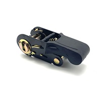 ES10073-BR 1 pouce 25mm Noir En Caoutchouc Souple Poignée À Cliquet Boucle pour Sangle