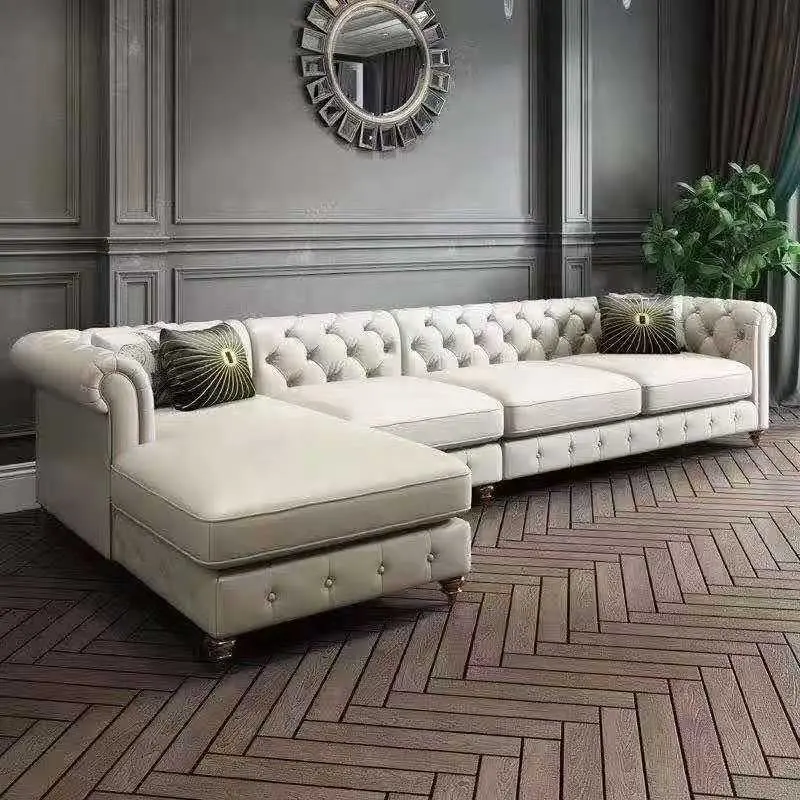 Nieuwe Formele Sofa Sectionele 3 Zits Europese Meubelen Echt Lederen Woonkamer Sofa Sets