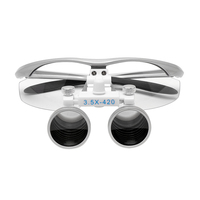 Dental Loupe 2.5X/3.5X Magnification Dental Magnifying Glass Adjustable Binocular Head-mounted Magnifier
