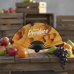 Nouvel Arrivage – Éventail Portable en Bambou Promotionnel, Grande Taille Personnalisable, Pliable, Idéal pour Cadeaux d'Affaires et Décoration de Fêtes - Product Image 6