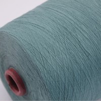 Fil de polyester pur filé à l'anneau, teint en cylindre, pour sous-vêtements, chaussettes, pulls, tissage, tricotage haute OE, couture