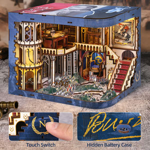 Minicity Book Nook, Kit de Rompecabezas 3D de Madera para Adultos y Adolescentes, Miniatura para Decoración de Estanterías, Regalo (Napoleón) - Product Image 5