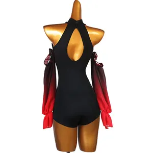 Dança Moderna De Pescoço Alto One Piece Top Strapless Dança Latina One Piece Top Novos Produtos