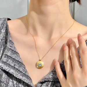 9 Collares con Colgante de Amatista con Diseño Floral Estilo Francés Vintage, Plata de Ley 925, Chapado en Oro, Joyería Antideslustre - Product Image 3