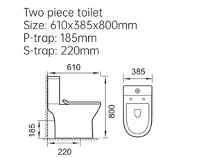 Inodoro de Cerámica Moderno de Alta Calidad con Doble Descarga y Asiento con Tapa UF HTT-45C/D, Francia - Product Image 6