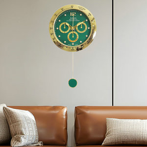 Armen Premium <b>Silent</b> <b>Wall</b> <b>Clock</b> 39cm Diameter Battery Powered Modern Design Living Room Decorative <b>Clock</b> - Product Image 4