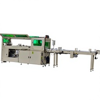 Ligne de production de papier toilette entièrement automatique, machine de rembobinage, de découpe et d'emballage de rouleaux jumbo, ligne complète de fabrication de papier toilette