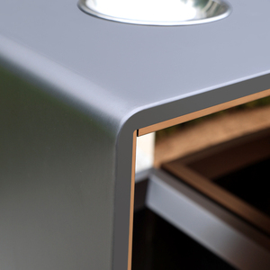 Ufficio pubblico commerciale moderno di lusso in <span class=keywords><strong>metallo</strong></span> doppio strada in acciaio inox per esterni <span class=keywords><strong>bidone</strong></span> della spazzatura per interni per hotel - Product Image 3