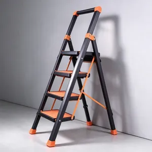 Échelle à 4 marches en forme de A avec utilisation sécurisée et marches larges - Product Image 4