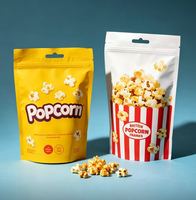Sacs à Popcorn Personnalisés avec Logo Imprimé, Recyclables, Qualité Alimentaire, Résistants à l'Huile, pour Chips et Popcorn
