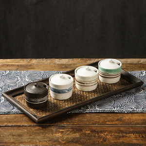 Groothandel Japanse Keramische Kruidenpot Met Deksel Keuken Kruiden Kruiderij Potten <span class=keywords><strong>Set</strong></span> Porseleinen Suiker Chili Opslag Pot - Product Image 1