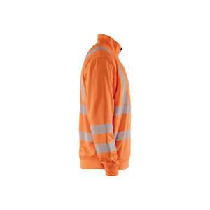 BLAKLADER - 356425385300XS <b>Hi</b>-<b>Vis</b> Sweatshirt half-zip <b>Orange</b> - EAN 7330509831571 <b>HI</b>-<b>VIS</b> WORKWEAR - Product Image 3
