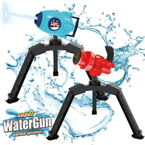 Commercio all'ingrosso della fabbrica del giardino sprinkler acqua pistola giocattolo Gatling razzo sprinkler acqua esterna estate pistola giocattolo di plastica
