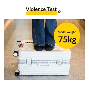 Wholesale Fashionable <strong>Light</strong> Weight Travel <strong>Suitcase</strong> 70/30 Split <strong>Large</strong> Capacity Sturdy Durable Thickened Trolley case 360 Degree - Product Image 4