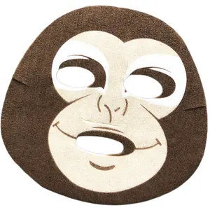 Tissu de masque d'animal de conception originale une variété de matériaux de masque masque à motif de singe forme de visage personnalisée