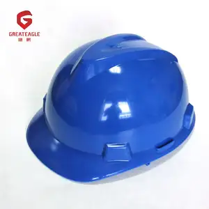 批发en 397安全头盔帽定制多色黄色安全帽工业防护安全帽带棘轮