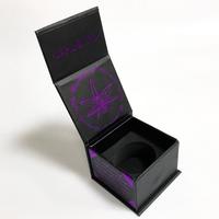 Boîte carrée en verre de 5 ml et 9 ml avec rabat magnétique, boîtes cadeaux de luxe, fermeture magnétique, emballage cadeau pour le stockage de bougies